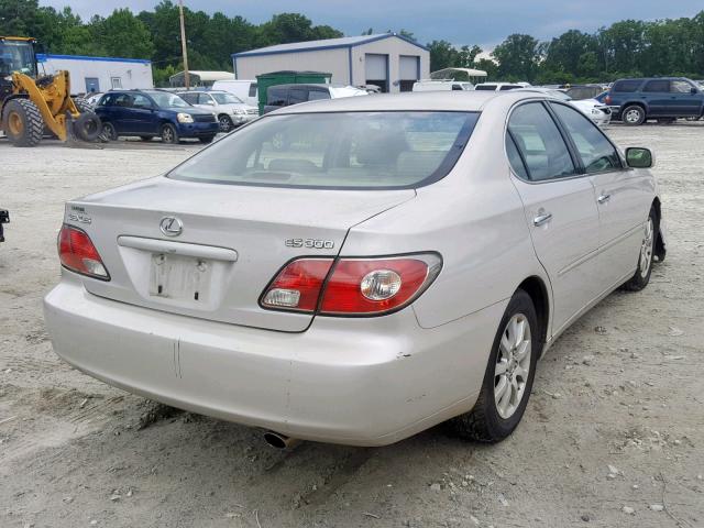 JTHBF30G836011317 - 2003 LEXUS ES 300 GRAY photo 4