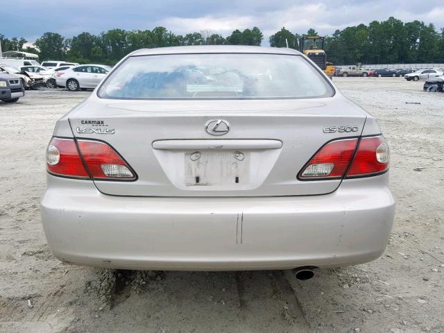 JTHBF30G836011317 - 2003 LEXUS ES 300 GRAY photo 9