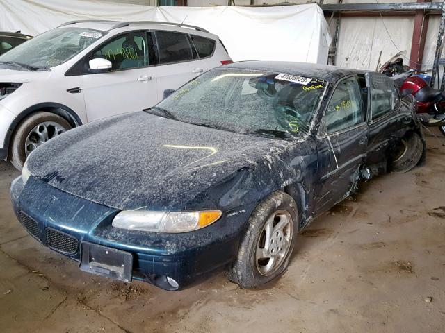 1G2WJ52K1VF299560 - 1997 PONTIAC GRAND PRIX GREEN photo 2