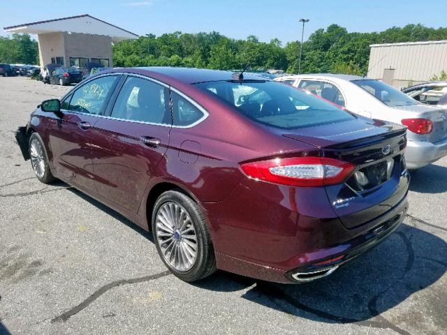 3FA6P0K94DR315493 - 2013 FORD FUSION TIT BLUE photo 3