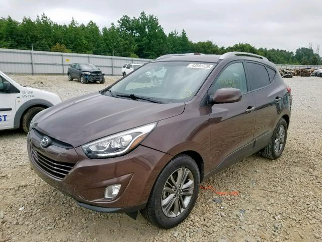 KM8JU3AG5FU996687 - 2015 HYUNDAI TUCSON LIM BROWN photo 2