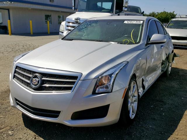 1G6AA5RX9E0175792 - 2014 CADILLAC ATS SILVER photo 2