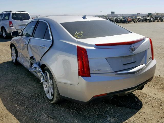 1G6AA5RX9E0175792 - 2014 CADILLAC ATS SILVER photo 3