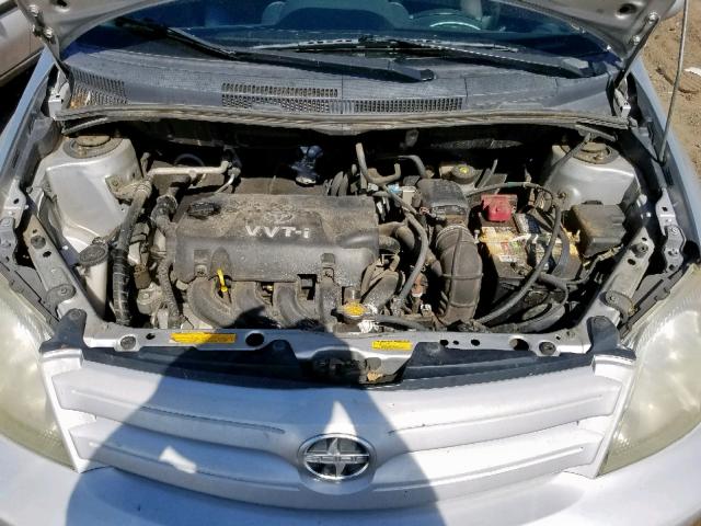 JTKKT624850119546 - 2005 TOYOTA SCION XA SILVER photo 7