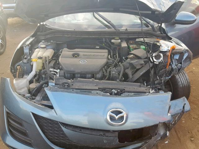 JM1BL1SF3A1237388 - 2010 MAZDA 3 I BLUE photo 7