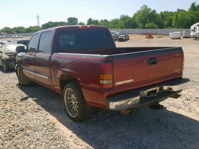 2GTEC13V371166800 - 2007 GMC NEW SIERRA MAROON photo 3