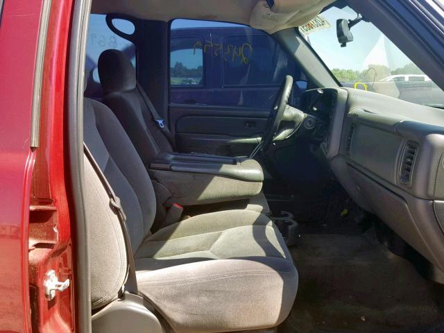 2GTEC13V371166800 - 2007 GMC NEW SIERRA MAROON photo 5