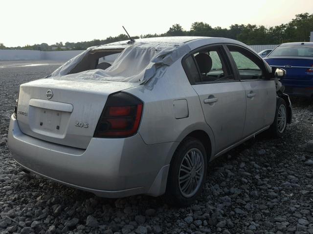 3N1AB61E77L624390 - 2007 NISSAN SENTRA 2.0 SILVER photo 4