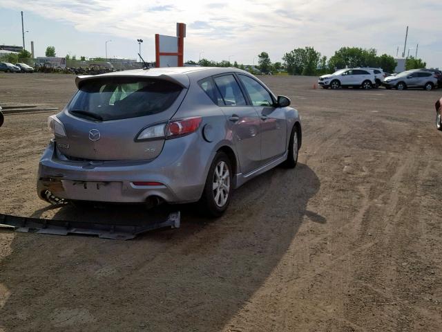 JM1BL1H57A1285006 - 2010 MAZDA 3 S GRAY photo 4