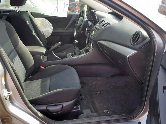 JM1BL1H57A1285006 - 2010 MAZDA 3 S GRAY photo 5