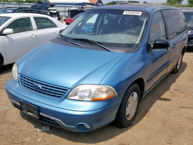 2FMZA50413BB34406 - 2003 FORD WINDSTAR W BLUE photo 2