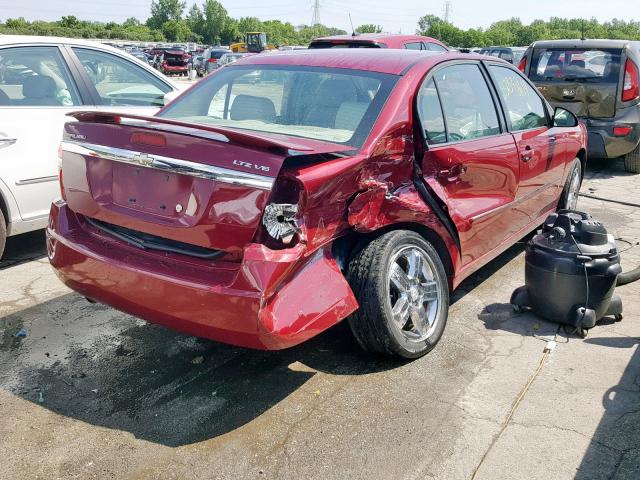 1G1ZU53896F135793 - 2006 CHEVROLET MALIBU LTZ 红色 照片 4