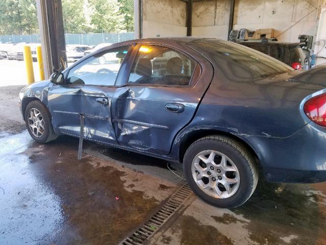 1B3ES56C52D619317 - 2002 DODGE NEON ES BLUE photo 9