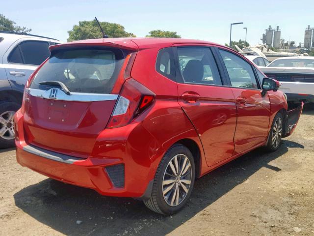 3HGGK5H86FM749862 - 2015 HONDA FIT EX RED photo 4