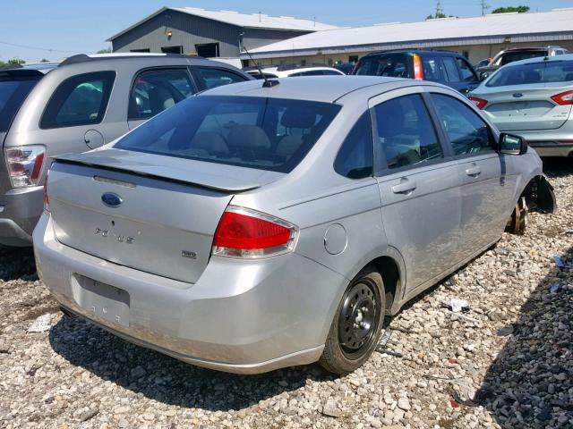 1FAHP36N69W128259 - 2009 FORD FOCUS SES SILVER photo 4