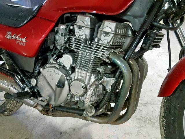 JH2RC3814PM200807 - 1993 HONDA CB750 RED photo 7