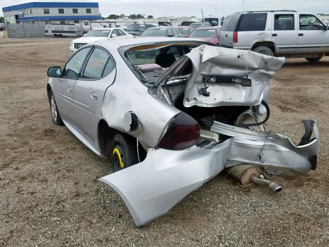 2G2WP522751180417 - 2005 PONTIAC GRAND PRIX SILVER photo 3