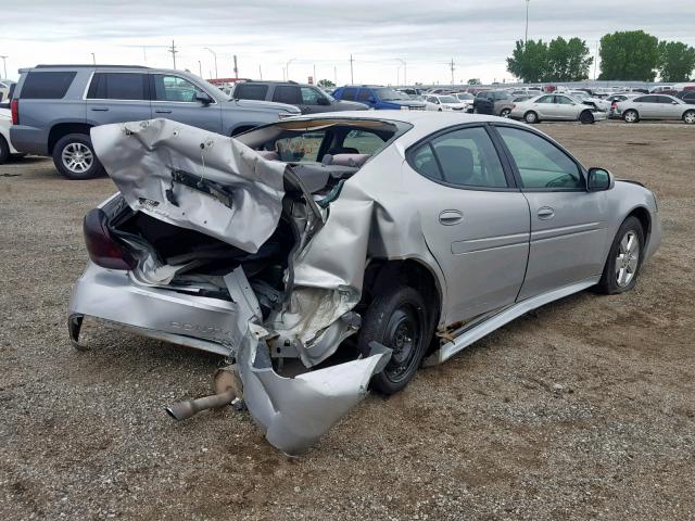 2G2WP522751180417 - 2005 PONTIAC GRAND PRIX SILVER photo 4