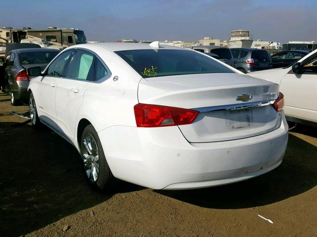 2G1115SL9F9162139 - 2015 CHEVROLET IMPALA LT WHITE photo 3