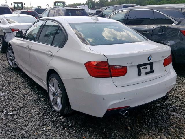 WBA3B9C55FF589326 - 2015 BMW 335 XI WHITE photo 3