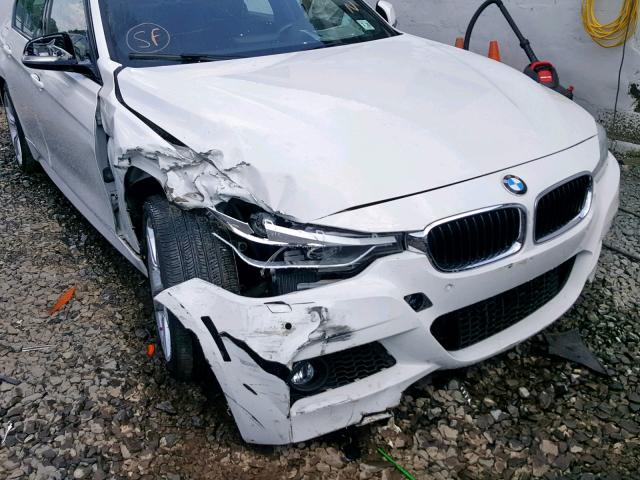 WBA3B9C55FF589326 - 2015 BMW 335 XI WHITE photo 9