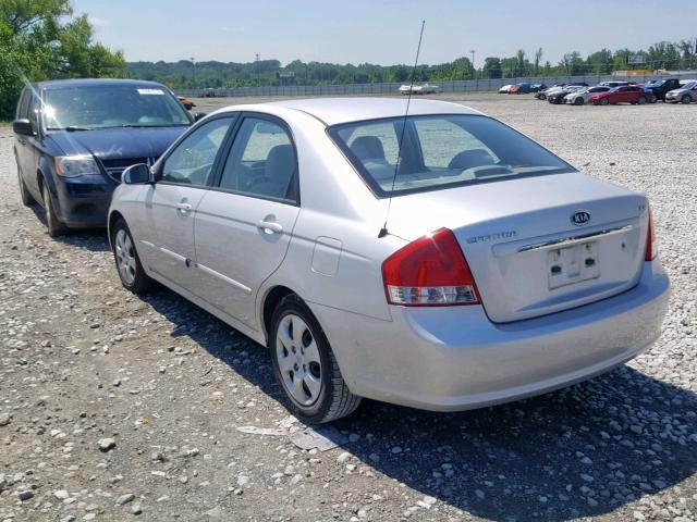 KNAFE221195601542 - 2009 KIA SPECTRA EX GRAY photo 3