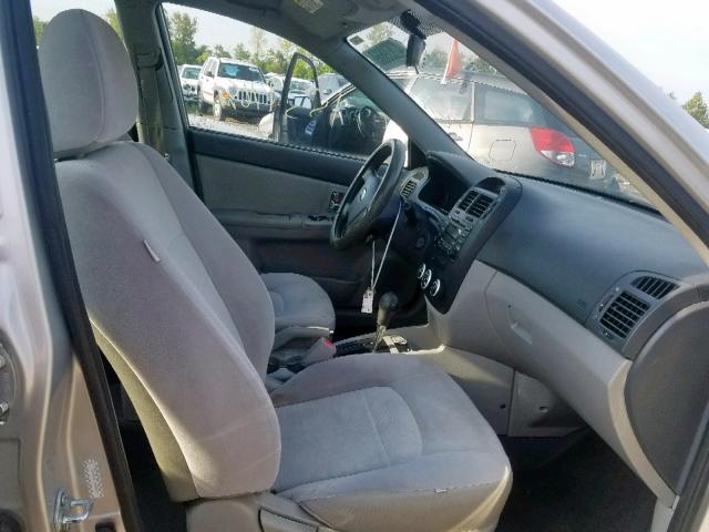 KNAFE221195601542 - 2009 KIA SPECTRA EX GRAY photo 5