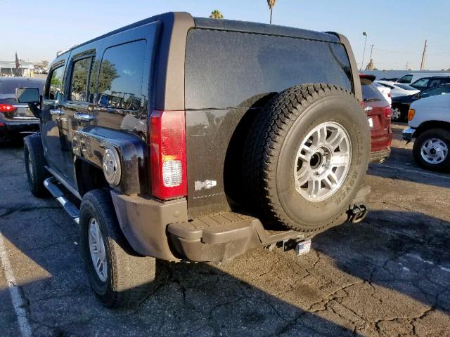 5GTDN136168285268 - 2006 HUMMER H3 BLACK photo 3