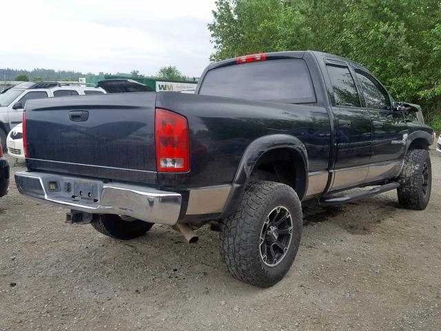 3D7KU28D14G202532 - 2004 DODGE RAM 2500 S შავი ფოტო 4