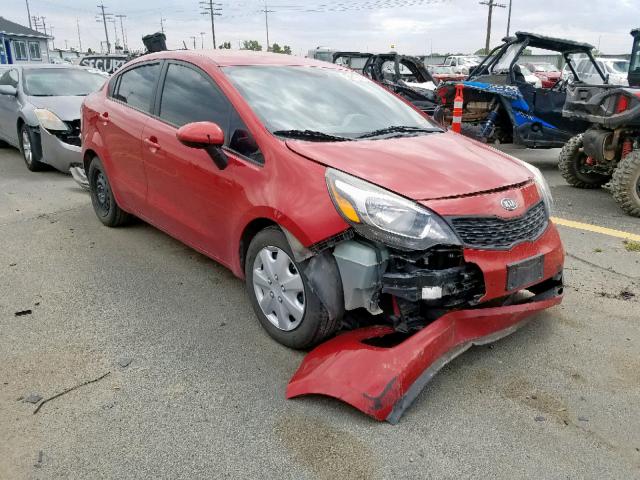 KNADM4A36C6056514 - 2012 KIA RIO LX RED photo 1