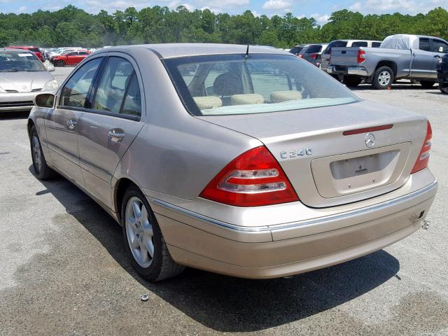 WDBRF61J22F281345 - 2002 MERCEDES-BENZ C 240 GOLD photo 3