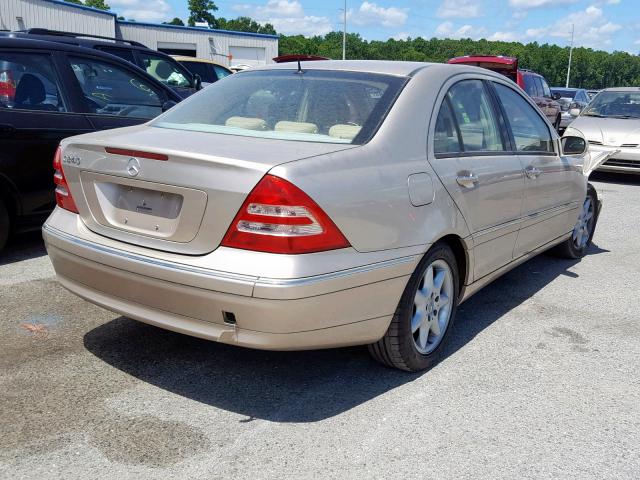 WDBRF61J22F281345 - 2002 MERCEDES-BENZ C 240 GOLD photo 4