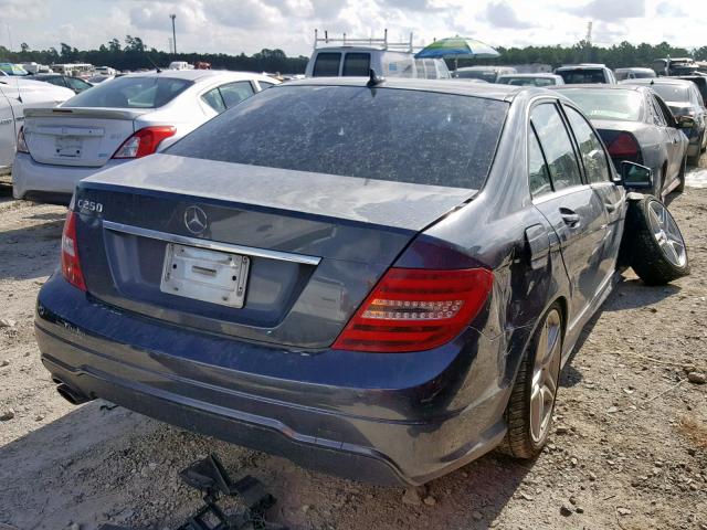 WDDGF4HB6DA801273 - 2013 MERCEDES-BENZ C 250 GRAY photo 4