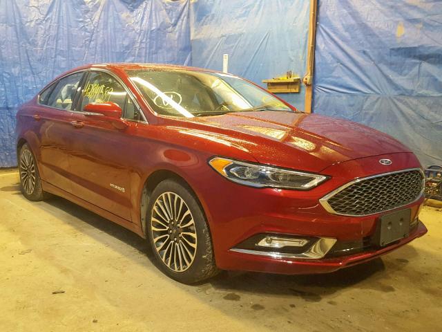 3FA6P0RU3HR119044 - 2017 FORD FUSION TIT RED photo 1