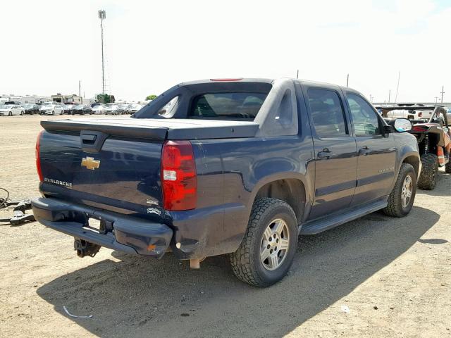 3GNEC12048G142611 - 2008 CHEVROLET AVALANCHE BLUE photo 4