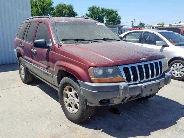 1J4GW48S4YC280424 - 2000 JEEP GRAND CHER MAROON photo 1