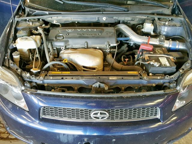 JTKDE167760092643 - 2006 TOYOTA SCION TC ლურჯი ფოტო 7