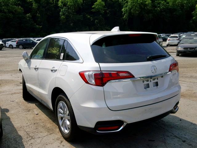 5J8TB4H35JL008304 - 2018 ACURA RDX WHITE photo 3