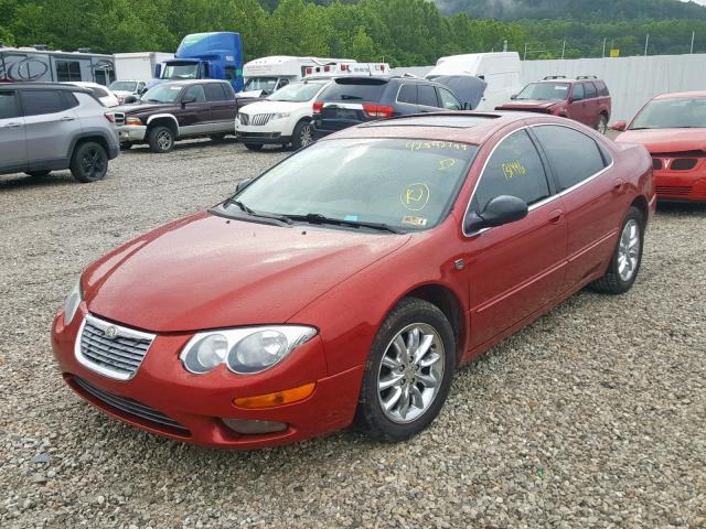 2C3HE66GX4H597384 - 2004 CHRYSLER 300M RED photo 2