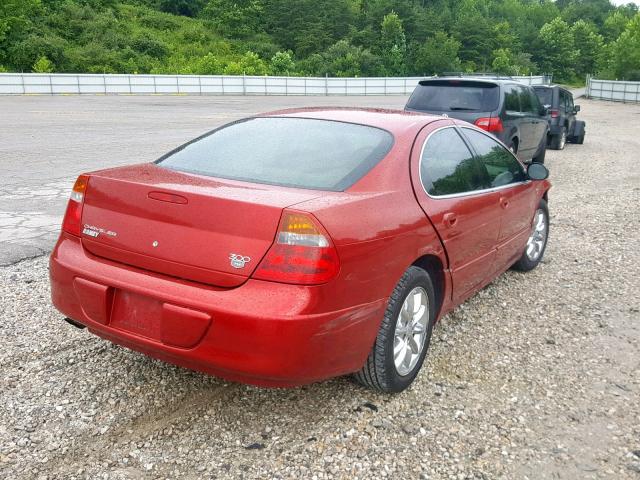 2C3HE66GX4H597384 - 2004 CHRYSLER 300M RED photo 4