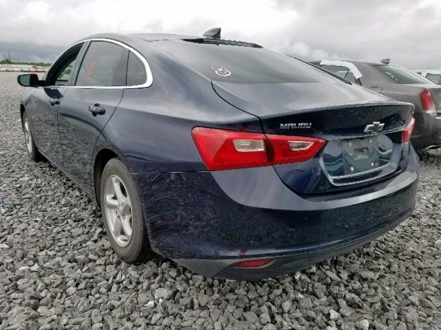 1G1ZB5ST1GF354213 - 2016 CHEVROLET MALIBU LS BLUE photo 3