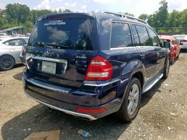 4JGBF7BE2CA770039 - 2012 MERCEDES-BENZ GL 450 4MA BLUE photo 4