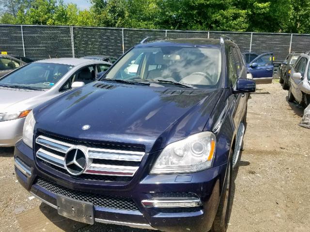 4JGBF7BE2CA770039 - 2012 MERCEDES-BENZ GL 450 4MA BLUE photo 9