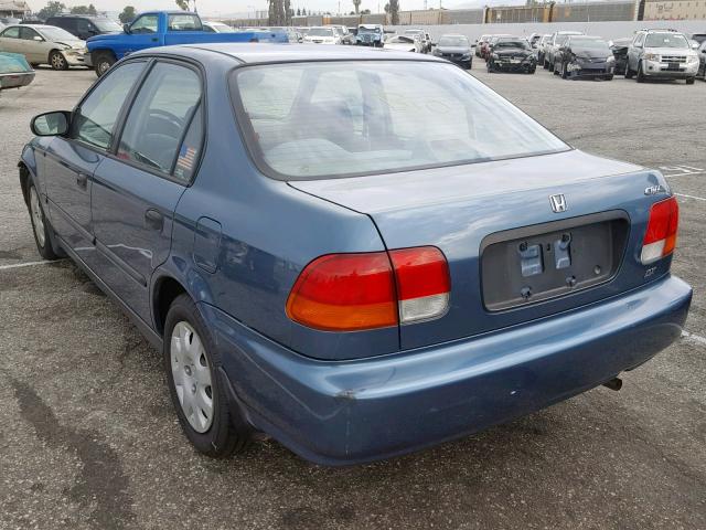 JHMEJ662XWS005586 - 1998 HONDA CIVIC DX BLUE photo 3