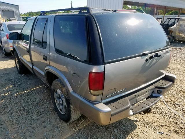 1GNDT13X24K159000 - 2004 CHEVROLET BLAZER SILVER photo 3