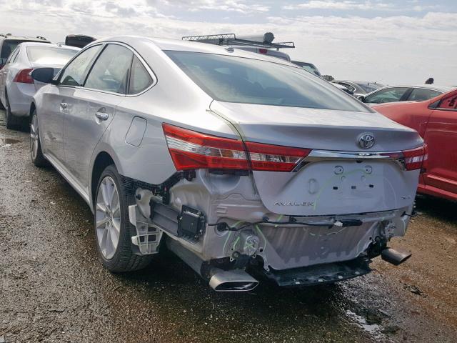 4T1BK1EBXDU016218 - 2013 TOYOTA AVALON BAS SILVER photo 3