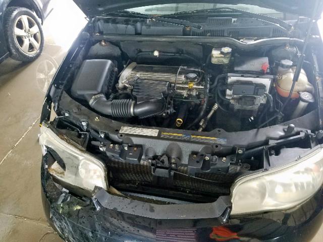 1G8AW12F54Z139322 - 2004 SATURN ION LEVEL BLACK photo 7
