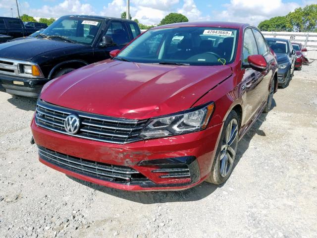 1VWAA7A36JC000133 - 2018 VOLKSWAGEN PASSAT S RED photo 2