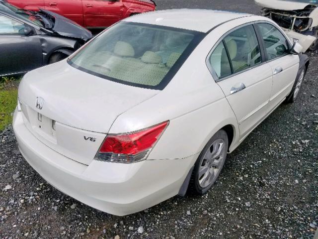 1HGCP36889A016155 - 2009 HONDA ACCORD EXL WHITE photo 4