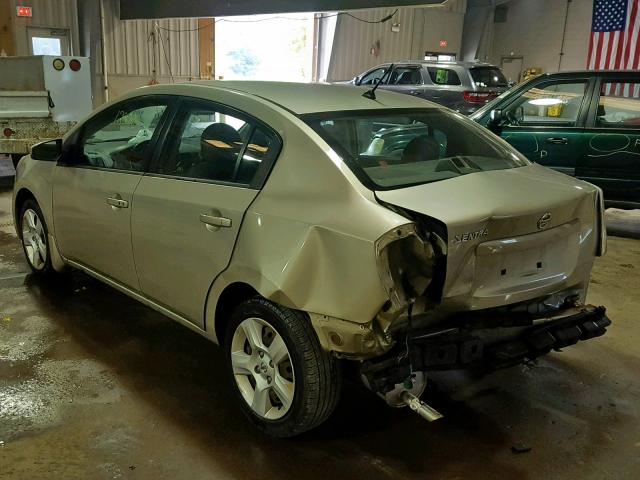 3N1AB61E19L622105 - 2009 NISSAN SENTRA 2.0 BEIGE photo 3